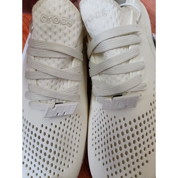 Crocs LiteRide 360 Pacer Shoes Womens 11 Ivory White NEW - Picture 2 of 8